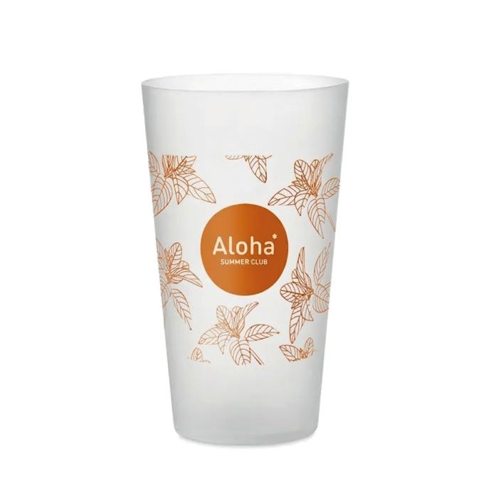 Herbruikbare evenementenbeker met matte afwerking | 500 ml