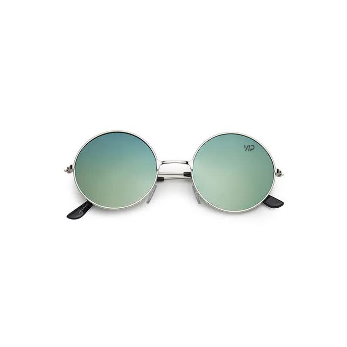 Hippie ronde zonnebril met zilveren frame | UV400
