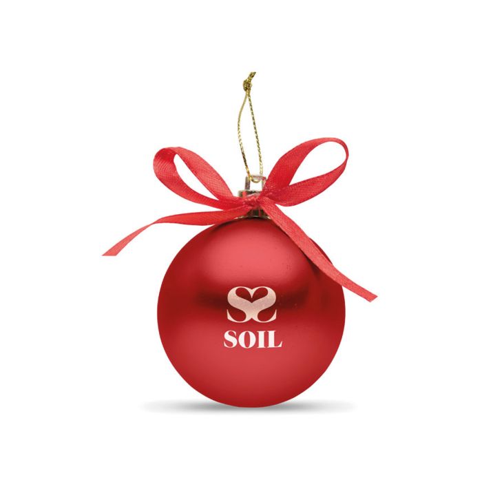Kerstbal met geschenkdoos | Polystyreen | Ø 5,8 cm