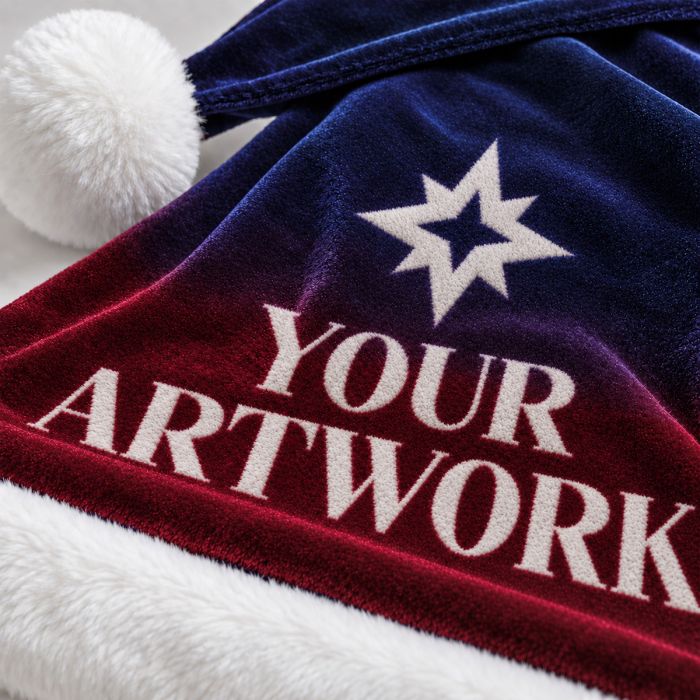 Kerstmuts | All-over print | Pluche