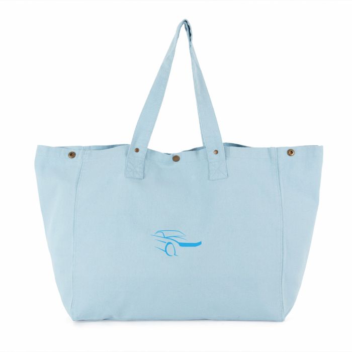 Kimood strandtas van verwassen katoen | 66 x 37 cm | 38 liter
