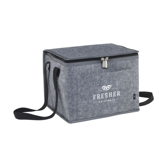 Koeltas met voorvak | RPET vilt | 14 liter