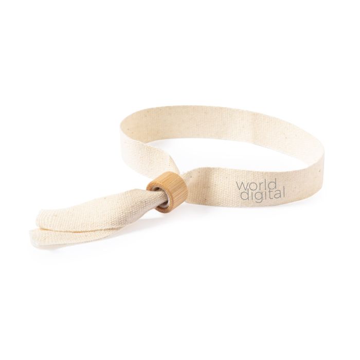 Naturel festivalbandje | Bamboesluiting