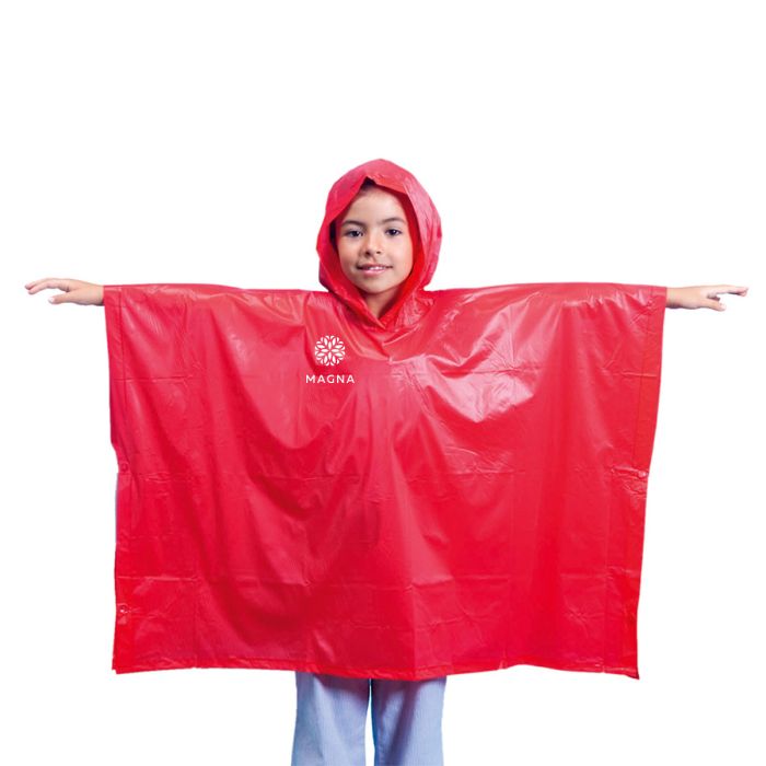 PVC regenponcho met opbergzakje | Kids | 64 x 90 cm