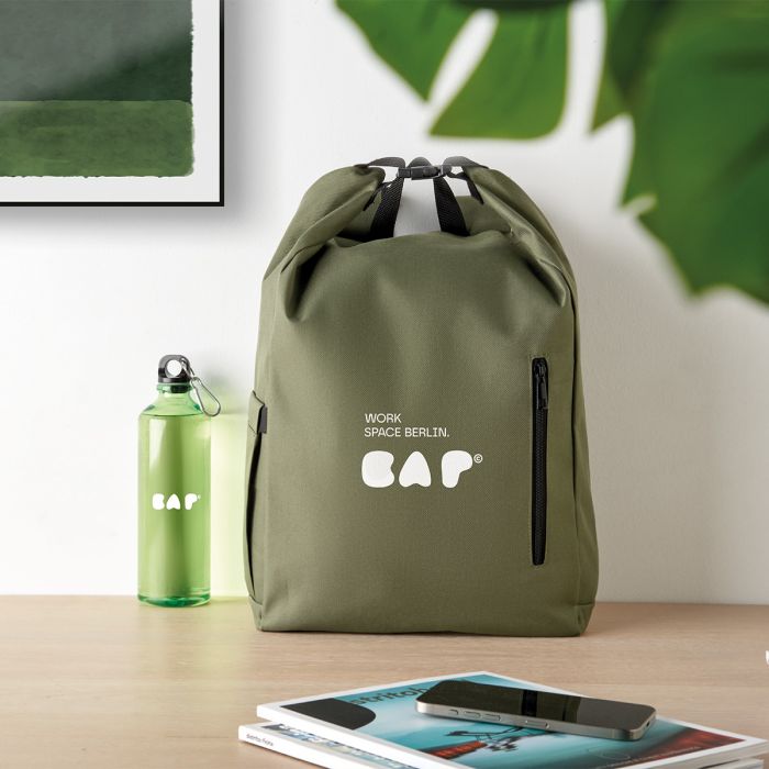 Rolltop 15 inch laptoprugzak | RPET polyester | 31 x 46 cm
