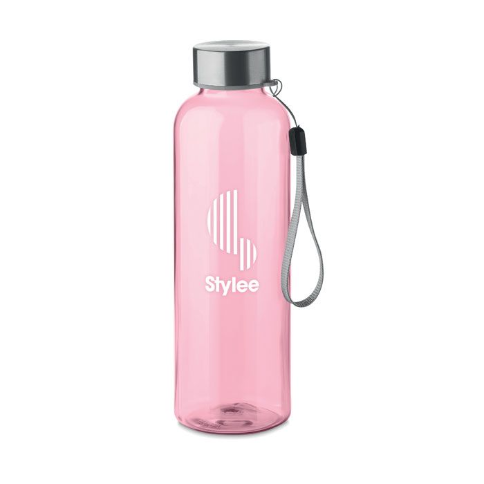 RPET drinkfles met RVS dop en draaglus | 500 ml