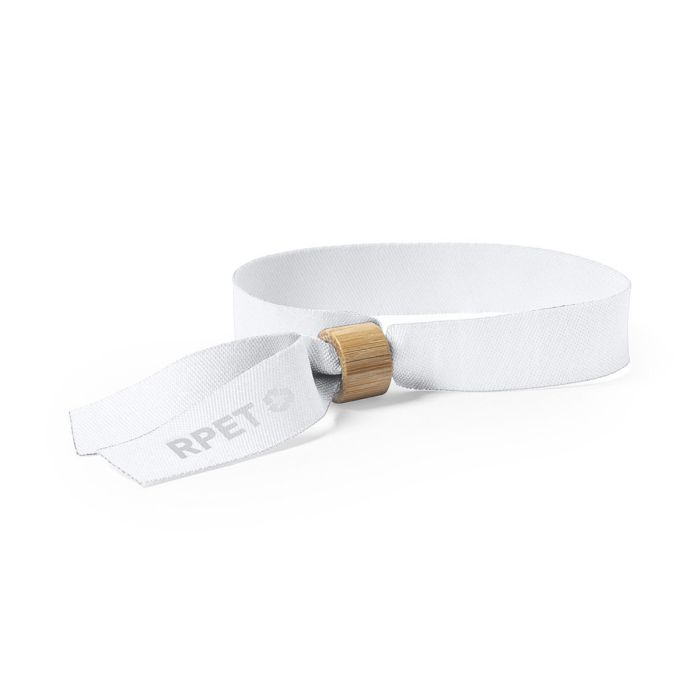RPET festivalbandje met bamboe sluiting | 15 mm