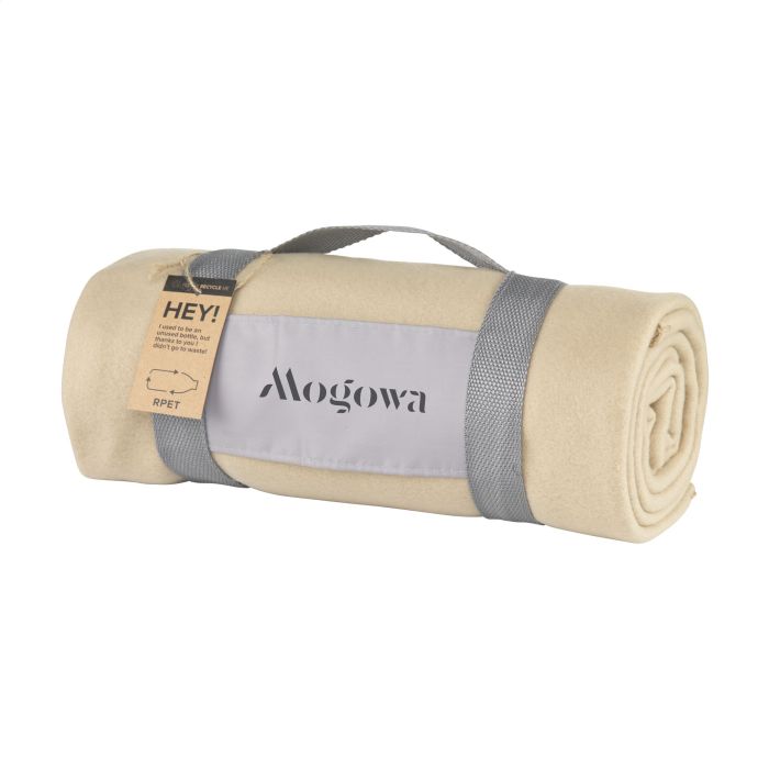RPET fleecedeken met draaglus | 120 x 150 cm | 180 g/m²