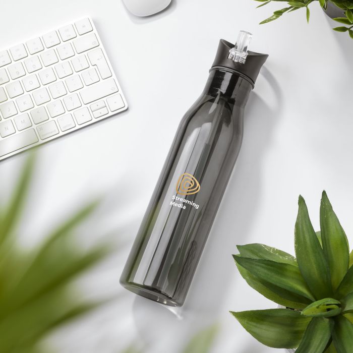 RPET waterfles | Inklapbaar mondstuk met rietje | 720 ml