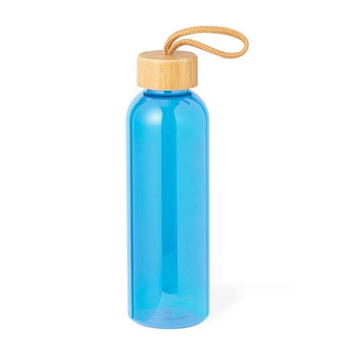 RPET waterfles met bamboe schroefdop | 650 ml