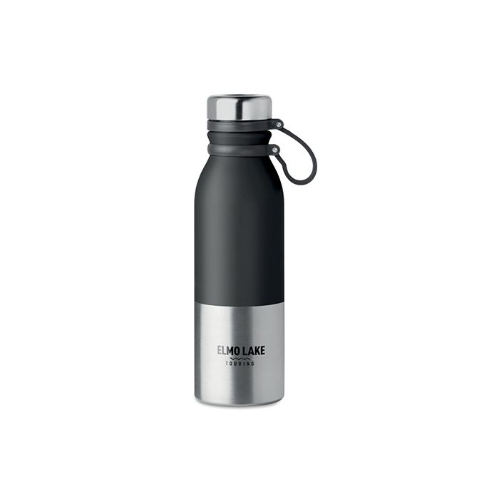 RVS drinkfles met siliconen grip | 600 ml