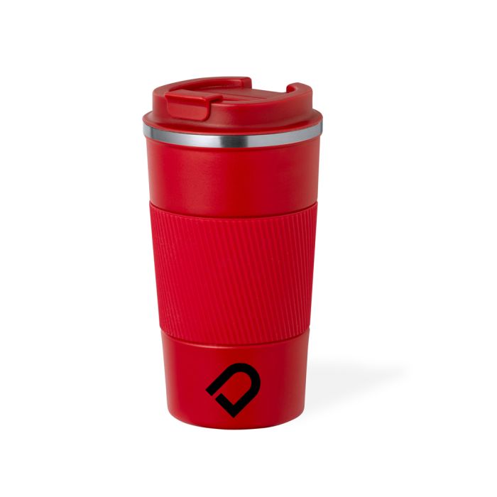 RVS thermosbeker | Siliconen grip | 400 ml