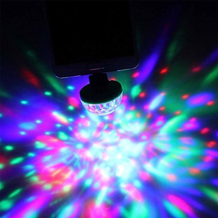 Smartphone LED discolamp