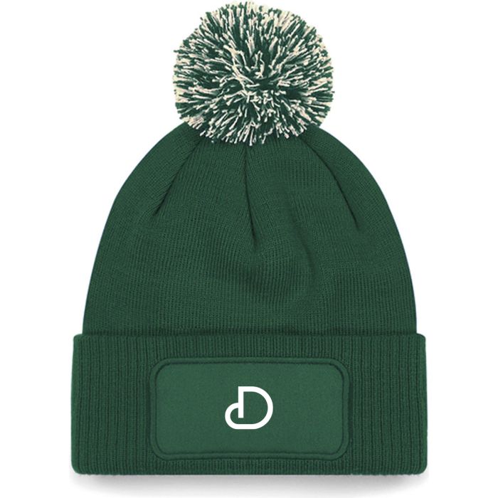 Snowstar® acryl beanie | Met pompon en patch