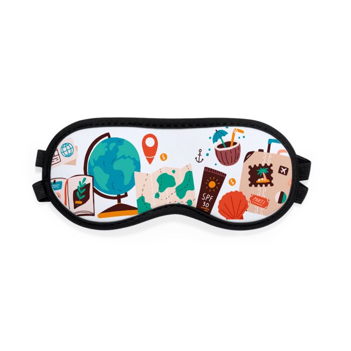 Softshell slaapmasker met elastische band