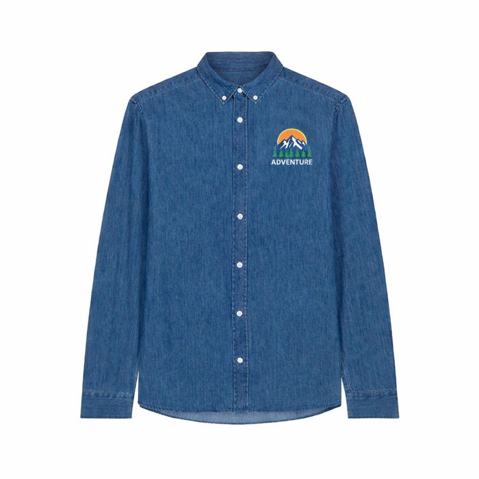 Stanley/Stella Denim overhemd heren | 235 g/m²