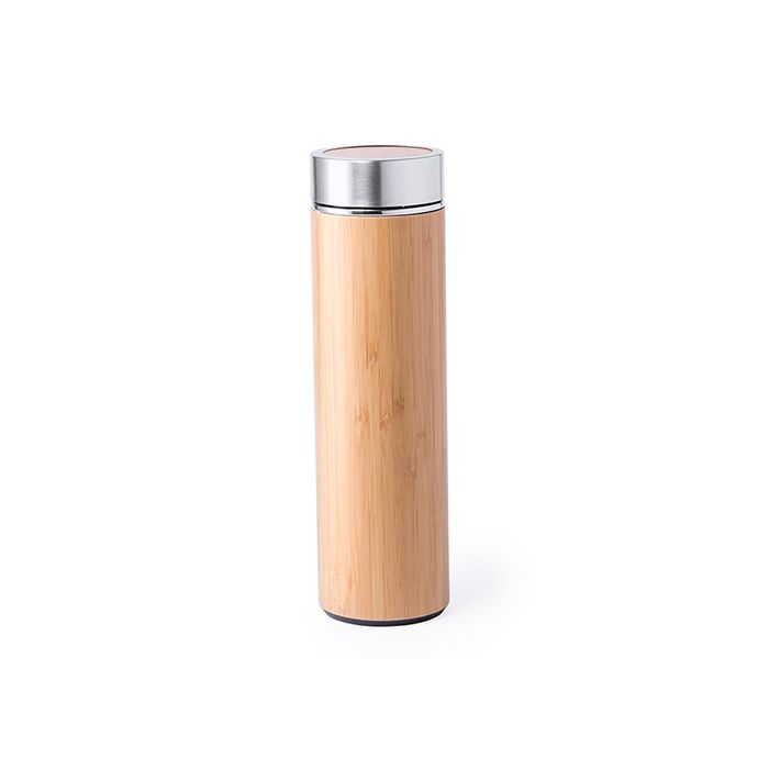 Thermosfles dubbelwandig | Bamboe | 500 ml
