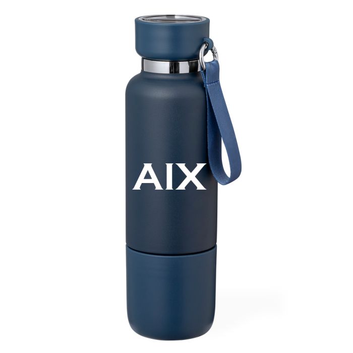 Thermosfles met beker en draaglus | RVS | 500 ml