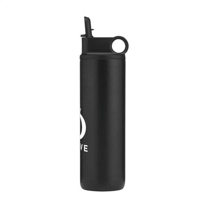 Thermosfles met rietje | Gerecycled RVS | 800 ml