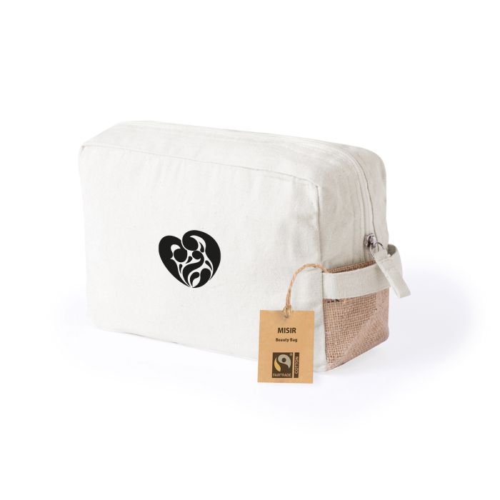 Toilettas Fairtrade katoen | Jute | 220 g/m²