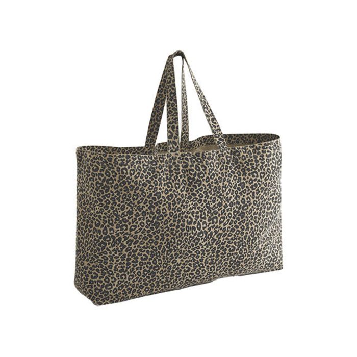 Tote bag met luipaardprint | Gerecycled katoen en gerecycled polyester | 285 g/m²