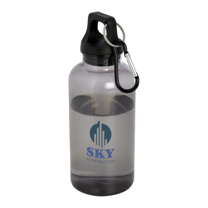 Transparante bidon met karabijnhaak | 400 ml