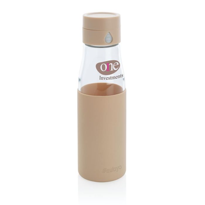 Ukiyo waterfles met sleeve | Borosilicaatglas | 600 ml