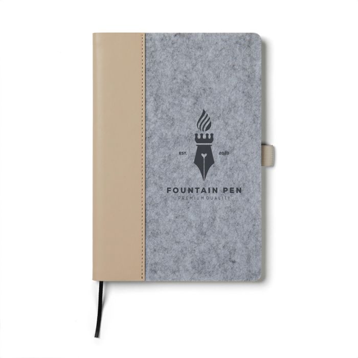 Vinga A5 softcover notitieboek | Gerecycled vilt | 80 vellen
