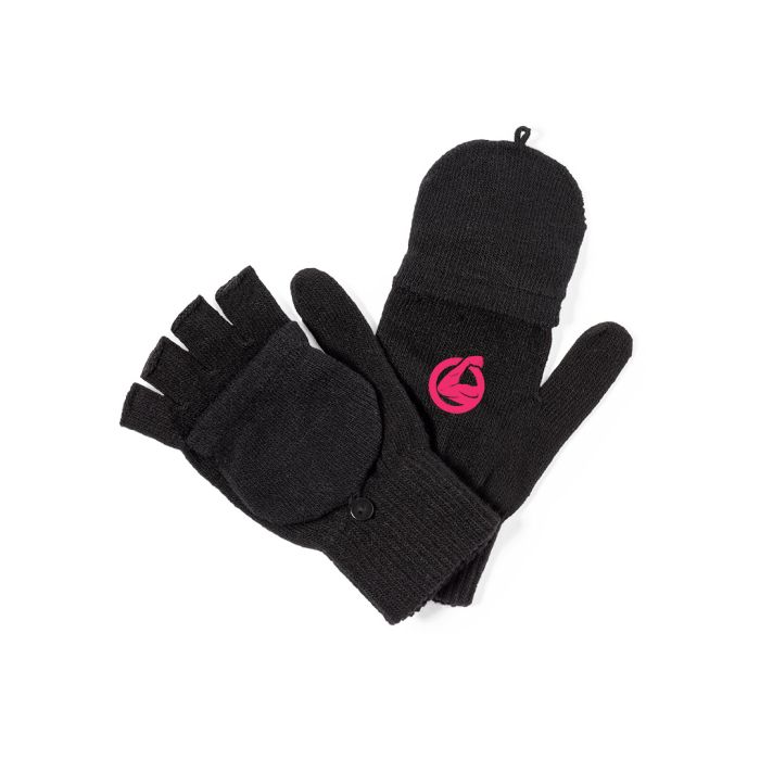 Vingerloze handschoenen 2-in-1 | met vouwflap | Acryl