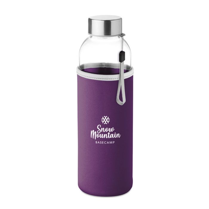 Waterfles met beschermhoes | Glas | 500 ml