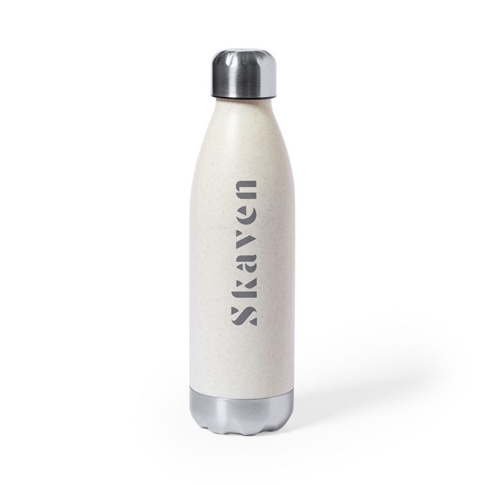 Waterfles | met RVS dop en onderkant | 700 ml