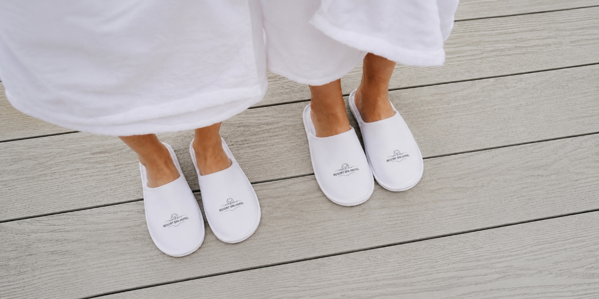 Slippers bedrukken voor spa, hotels en wellness