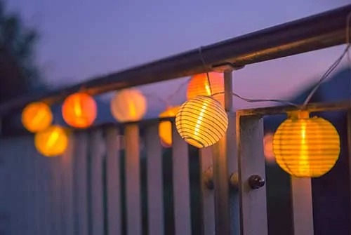 tuinfeest organiseren-sfeerlichten