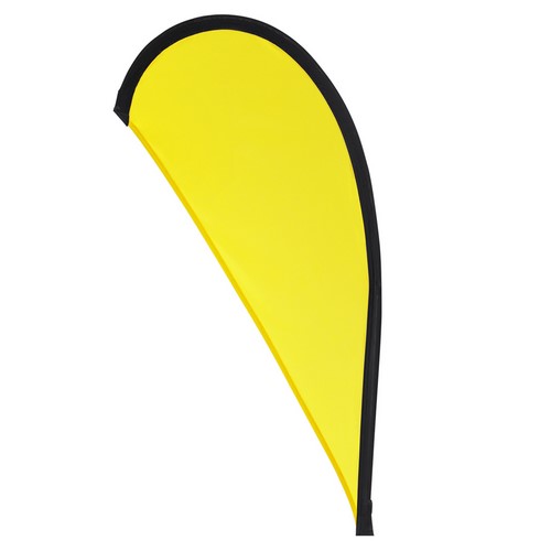 Beach flag 55x115cm bedrukken geel