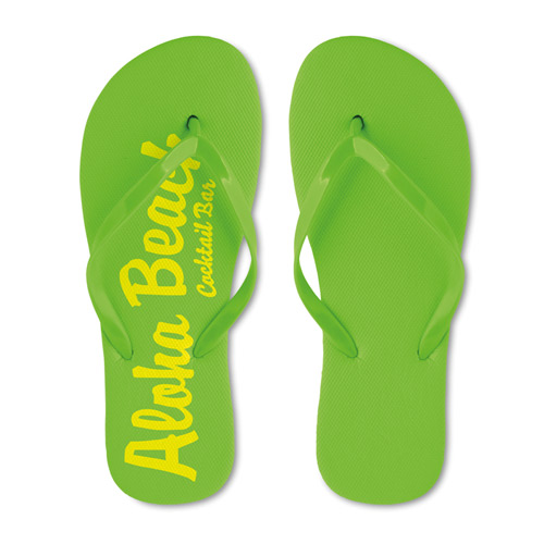Custom made beach slippers