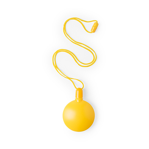 Bellenblaas keycord geel
