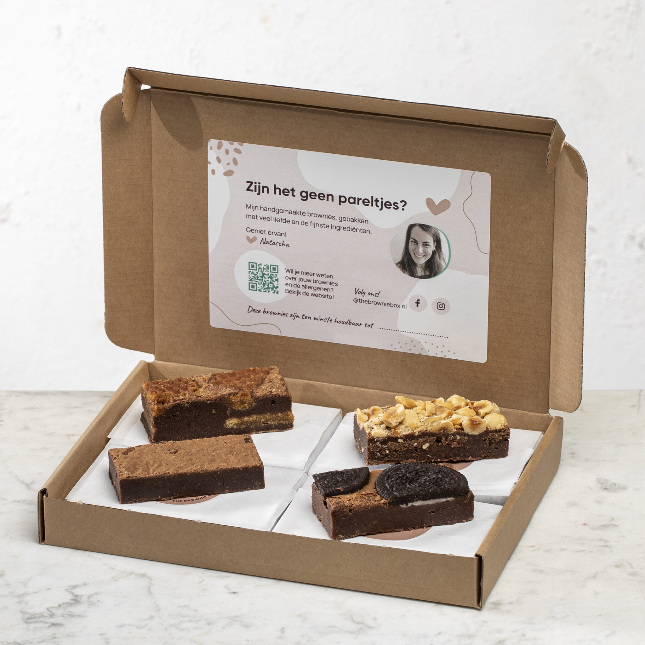 Brievenbus cadeau Brownies 12 stuks versturen?